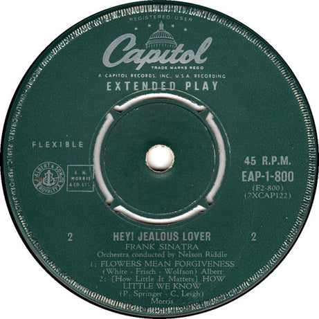 Frank Sinatra : Hey! Jealous Lover (7", EP)