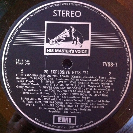 Various : 20 Explosive Hits 71 (LP, Comp)