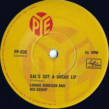 Lonnie Donegan And His Group : Sal's Got A Sugar Lip (7", Single)