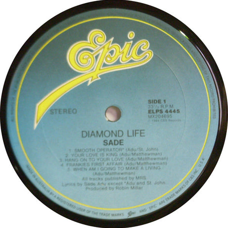 Sade : Diamond Life (LP, Album, Gat)