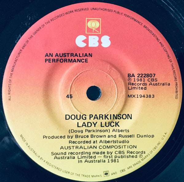 Doug Parkinson : Small Talk (7")