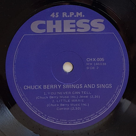 Chuck Berry : Chuck Berry Swings And Sings (7", EP, RE)