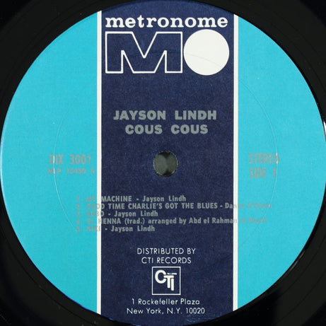 Jayson Lindh* : Cous Cous (LP, Album, Pit)