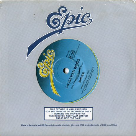 Europe (2) : The Final Countdown (7", Single, Gen)