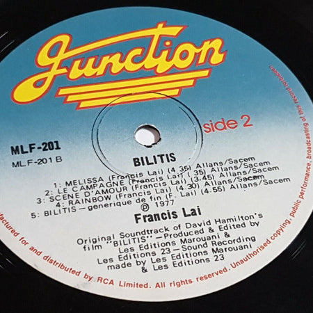 Francis Lai : Bilitis (Original Motion Picture Soundtrack) (LP, Album)