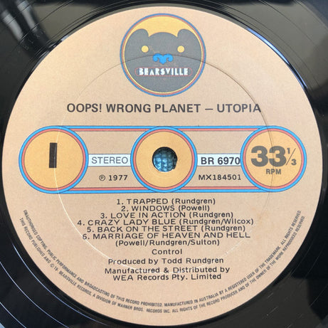 Utopia (5) : Oops! Wrong Planet (LP, Album)