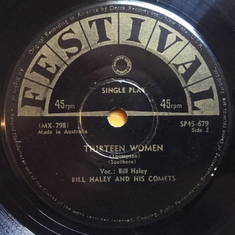 Bill Haley And His Comets : (We're Gonna) Rock Around The Clock (7", Single)