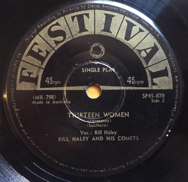 Bill Haley And His Comets : (We're Gonna) Rock Around The Clock (7", Single)