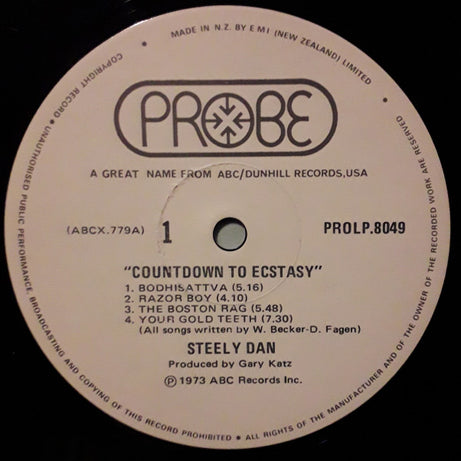 Steely Dan : Countdown To Ecstasy (LP, Album, RP)