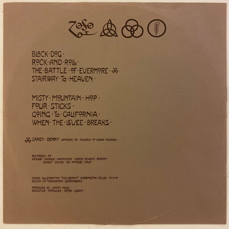 Led Zeppelin : Untitled (LP, Album, Club, Ver)