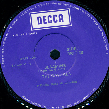The Casuals : Jesamine (7", Single)