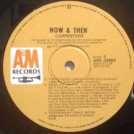 Carpenters : Now & Then (LP, Album, Gat)