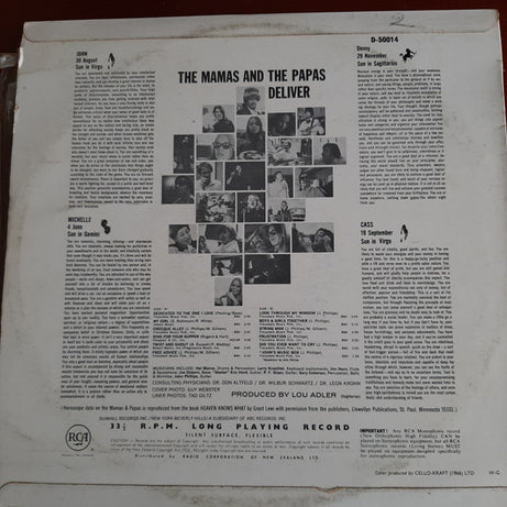The Mamas & The Papas : The Mamas & The Papas Deliver (LP, Album, Mono)