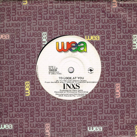 INXS : To Look At You (7", Single)