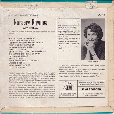 Ailsa Martin : Nursery Rhymes (7", EP)