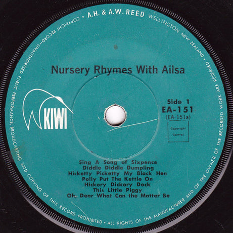 Ailsa Martin : Nursery Rhymes (7", EP)