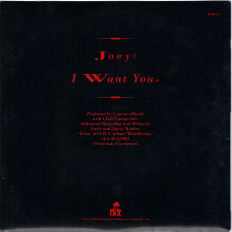 Concrete Blonde : Joey (7", Single)