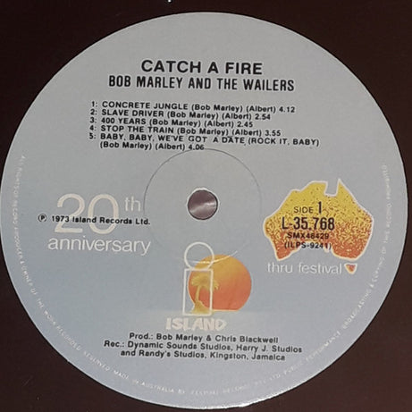 Bob Marley & The Wailers : Catch A Fire (LP, Album, RE)