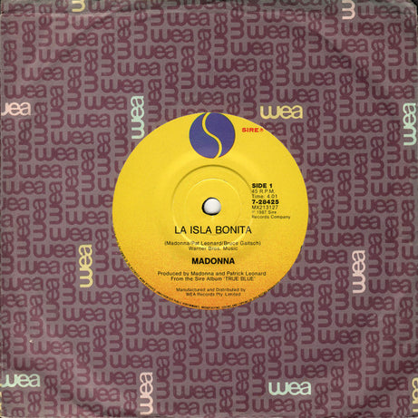 Madonna : La Isla Bonita (7", Single)