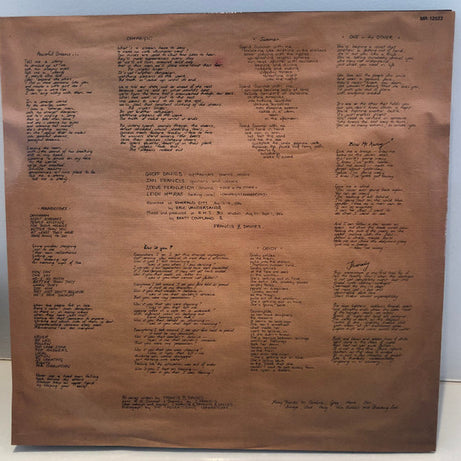 Francis And Davies : Threnody (LP, Album)