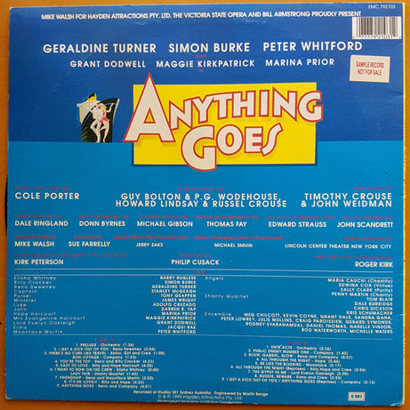 Various : Anything Goes (Original Australian Cast) (LP, Album)