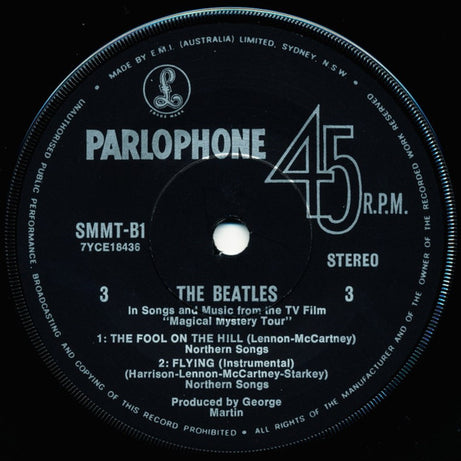 The Beatles : Magical Mystery Tour (2x7", EP, RE)