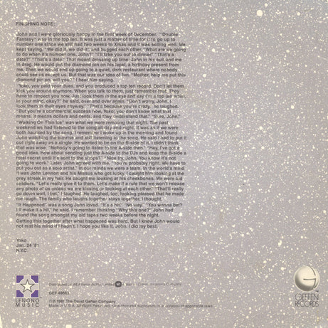 Yoko Ono : Walking On Thin Ice - For John (7", Single)