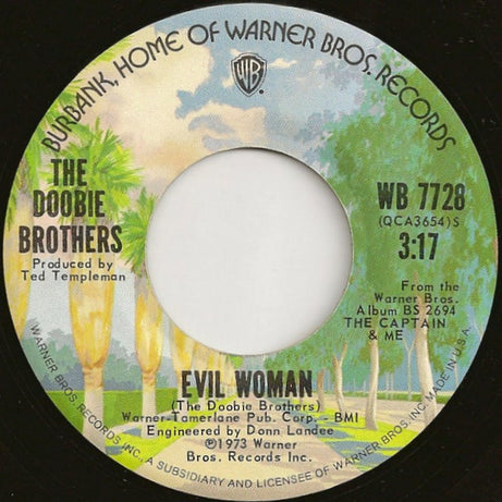 The Doobie Brothers : China Grove  (7", Single, Ter)