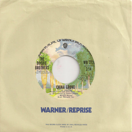 The Doobie Brothers : China Grove  (7", Single, Ter)
