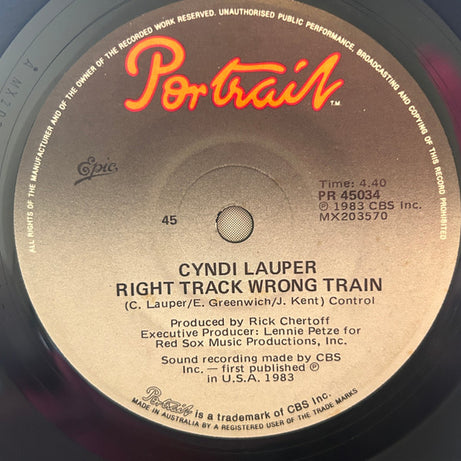 Cyndi Lauper : Girls Just Want To Have Fun (7", Single)