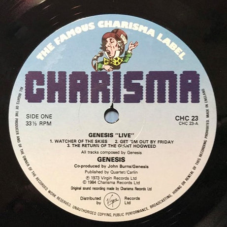 Genesis : Live (LP, Album, RE)