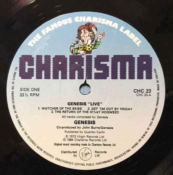 Genesis : Live (LP, Album, RE)