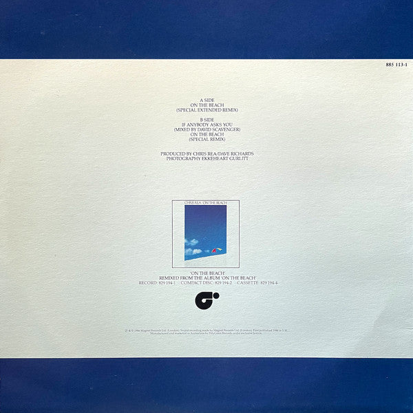 Chris Rea : On The Beach (12")