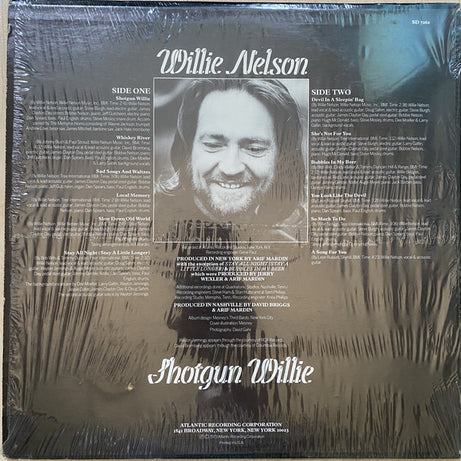 Willie Nelson : Shotgun Willie (LP, Album, RP, Mon)