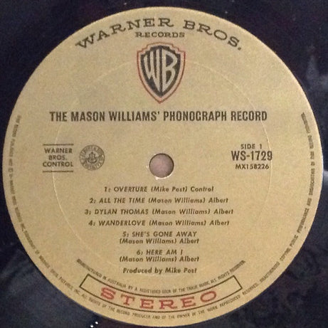 Mason Williams : The Mason Williams Phonograph Record (LP, Album)