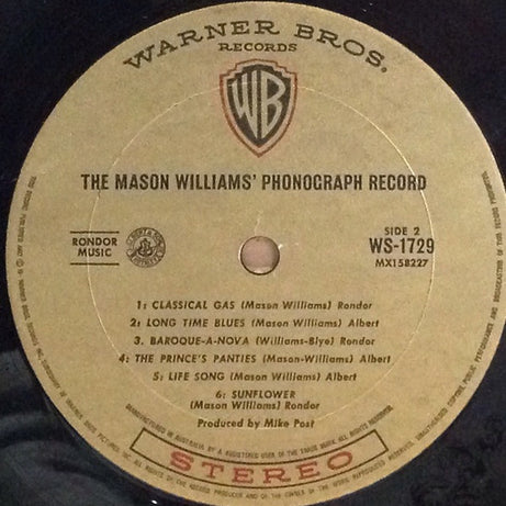 Mason Williams : The Mason Williams Phonograph Record (LP, Album)
