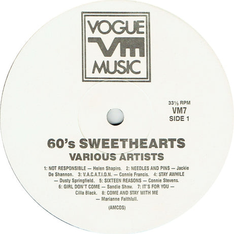 Various : 60's Sweethearts (LP, Comp)