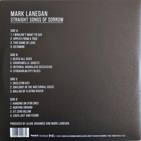 Mark Lanegan : Straight Songs Of Sorrow (2xLP, Album, 180)