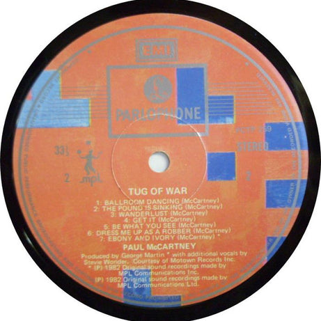Paul McCartney : Tug Of War (LP, Album)