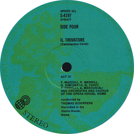 Giuseppe Verdi : Il Trovatore (3xLP, Album, Club, RE + Box)