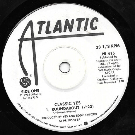 Yes : Classic Yes (7", Comp, SP)