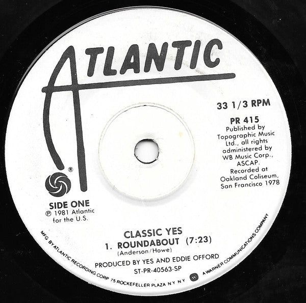 Yes : Classic Yes (7", Comp, SP)