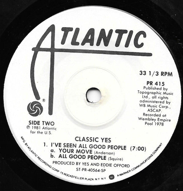 Yes : Classic Yes (7", Comp, SP)