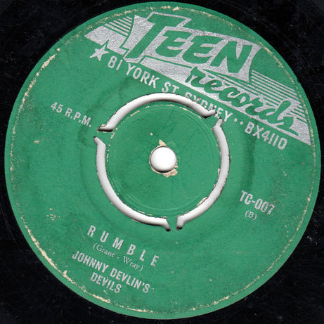 Johnny Devlin's Devils : Teen Beat (7")