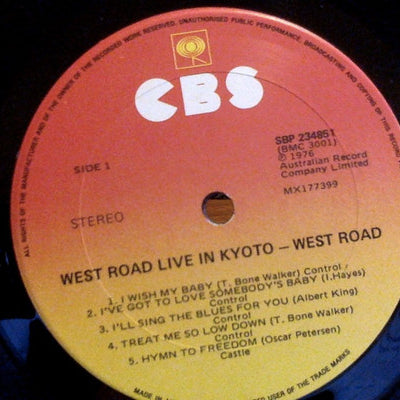 West Road Blues Band : Live In Kyoto (LP, Album)