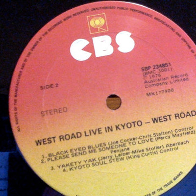 West Road Blues Band : Live In Kyoto (LP, Album)