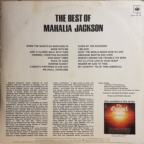 Mahalia Jackson : The Best Of Mahalia Jackson (LP, Comp)