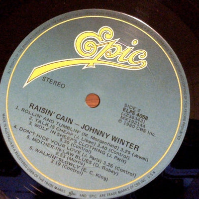 Johnny Winter : Raisin' Cain (LP, Album)