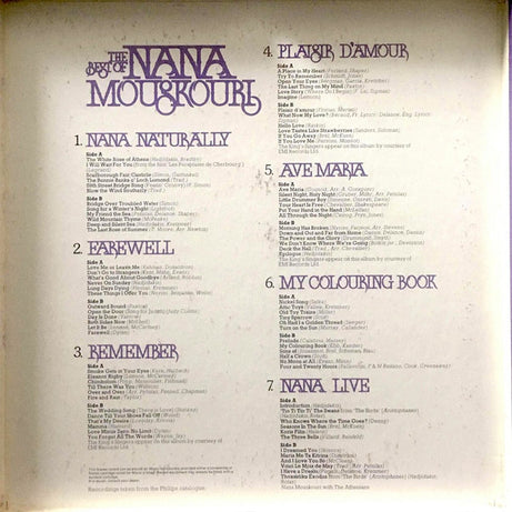 Nana Mouskouri : The Best Of Nana Mouskouri (7xLP + Box, Comp)