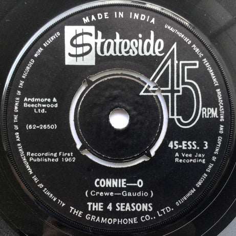 The Four Seasons : Big Girls Don't Cry  (7", Single)